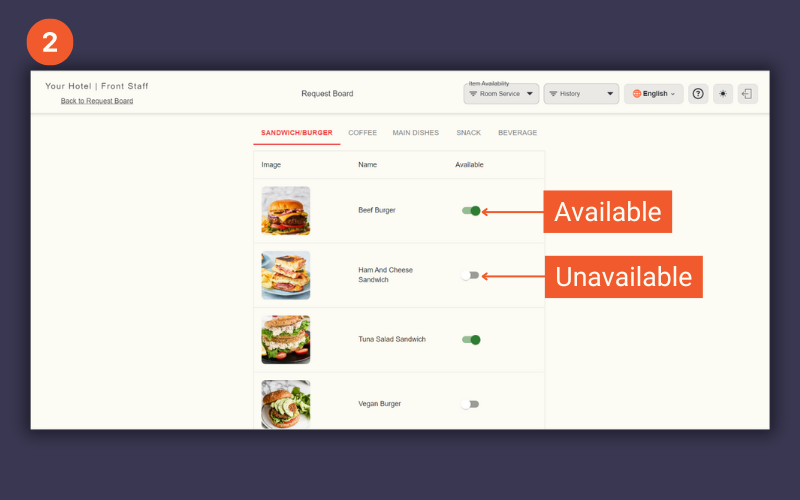 editing menu item availability